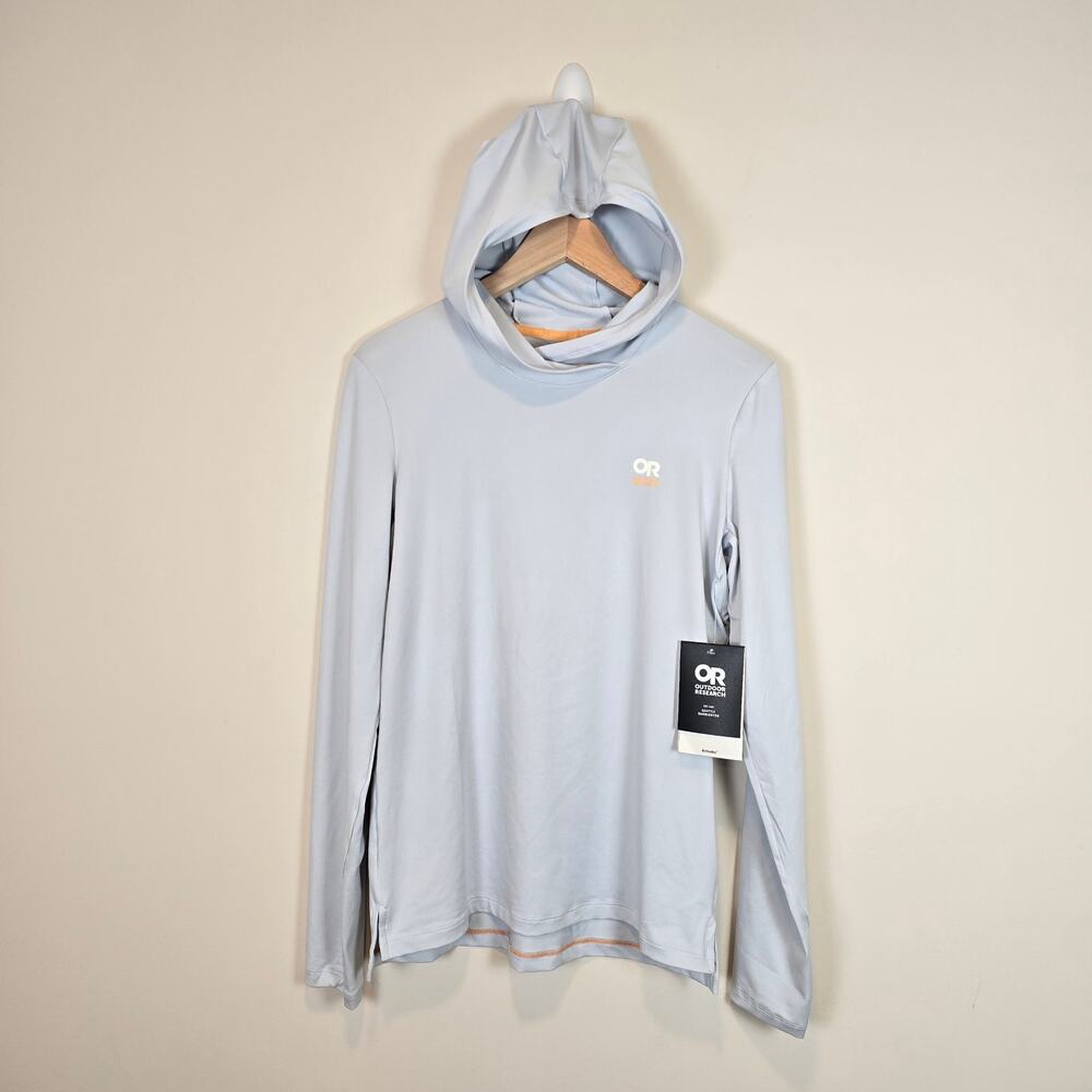 Outdoor Research Womens Size S ActiveIce Spectrum Sun Hoodie Titanium Gray